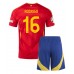 Maillot de foot Espagne Rodri Hernandez #16 Domicile vêtements enfant Europe 2024 Manches Courtes (+ pantalon court)